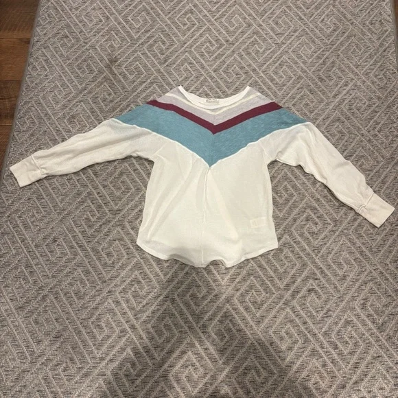 We The Free by Free People Chevron Thermal Top – Medium - Picture 3 of 4